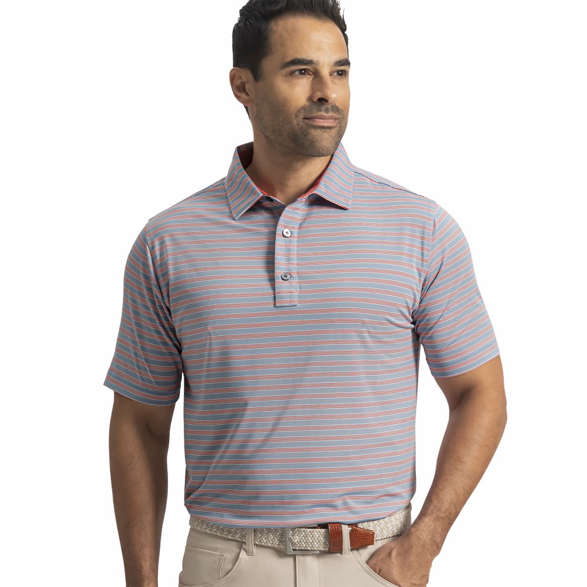 FootJoy Pinstripe Cluster Stripe Lisle