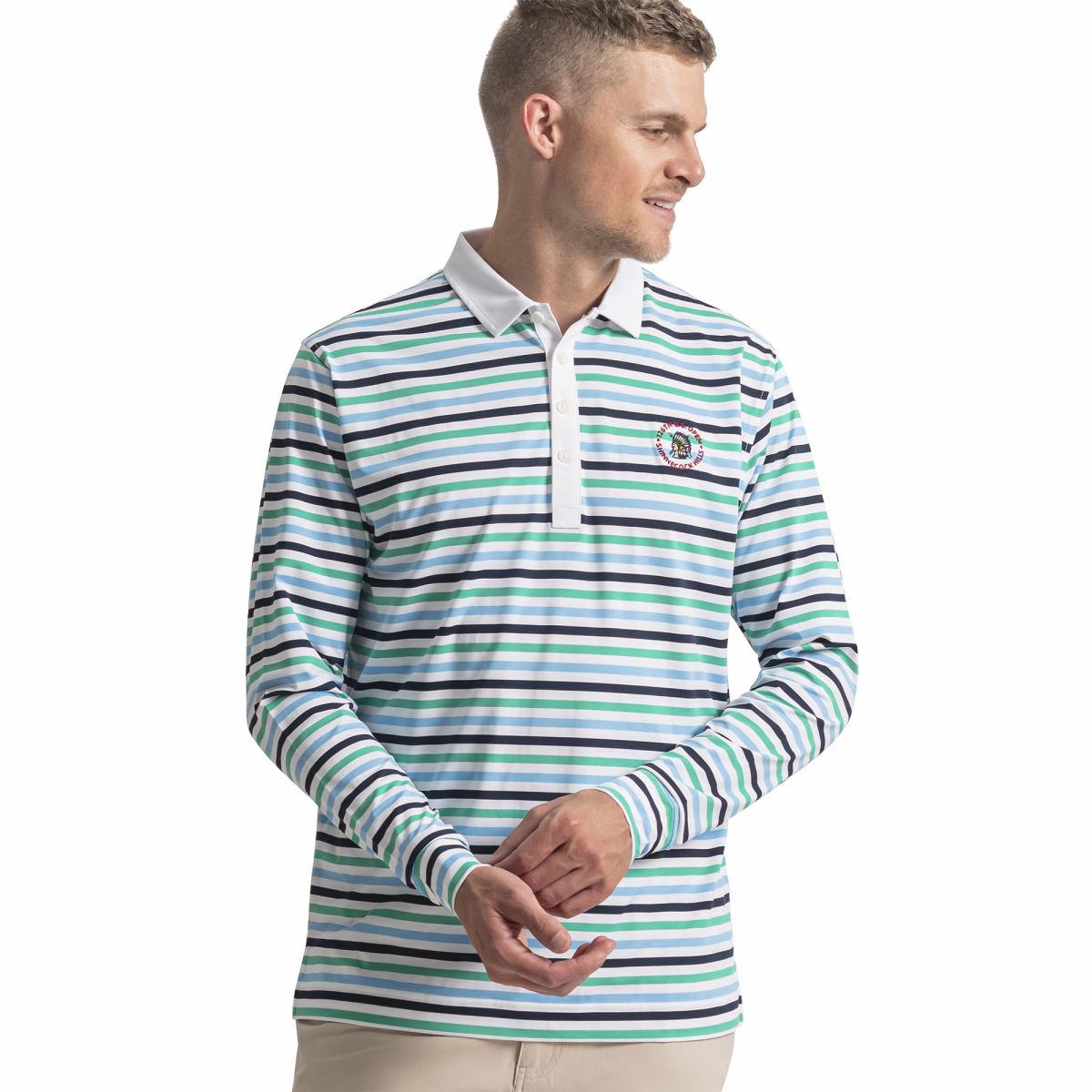 White / Navy / Green / Blue,S